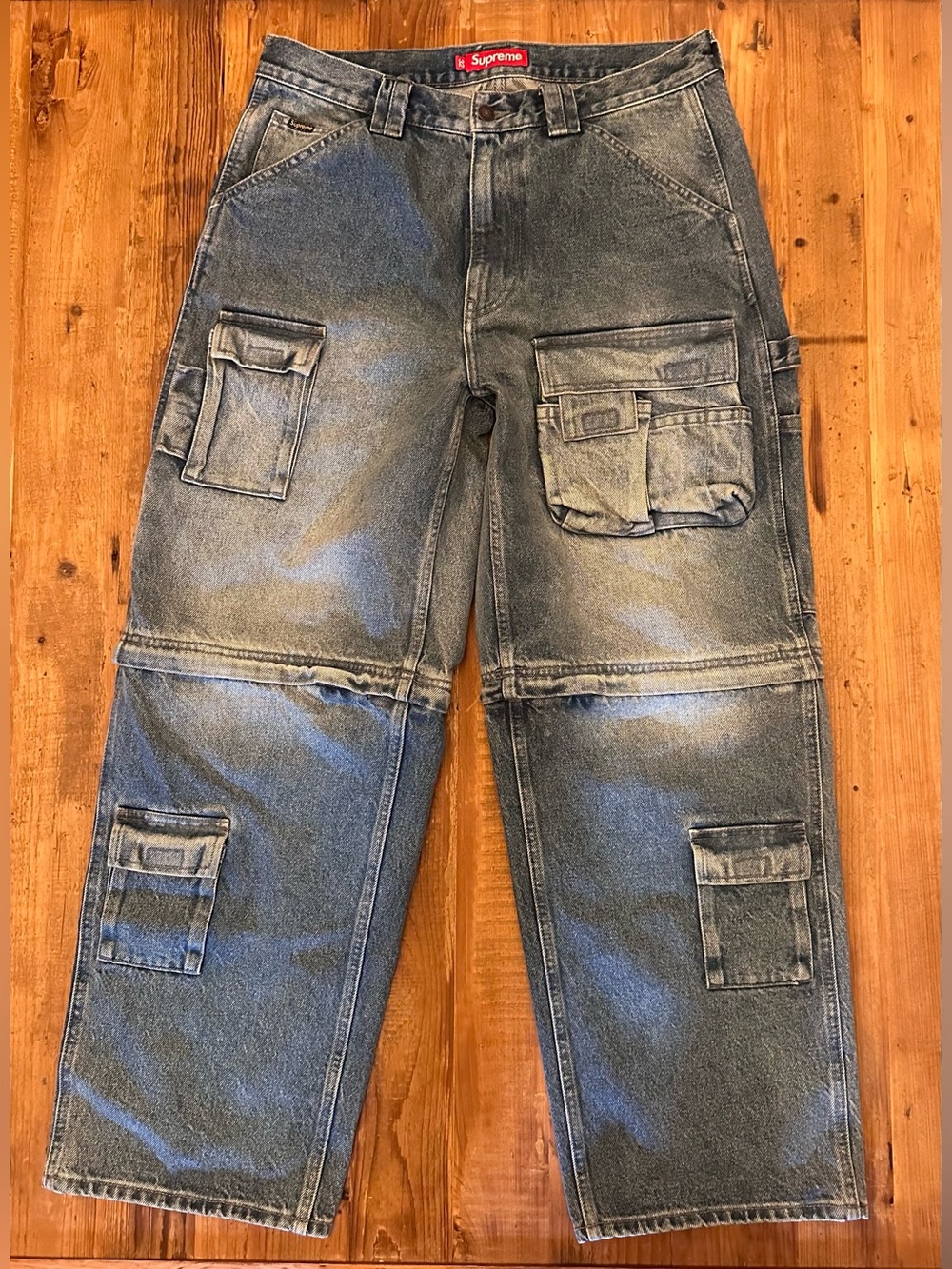 Supreme- Utility Zip Off Denim Jeans (Size 32)